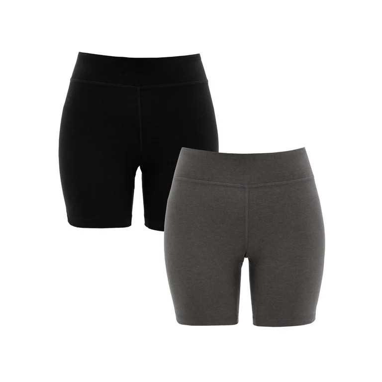 Athletic Works Womens Core Active Dri-Works Bike Short, 2-Pack | Walmart (US)
