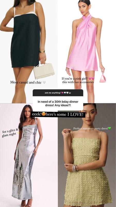 30th birthday dinner dress ideas! Party dresses for summer under $200 

#LTKStyleTip