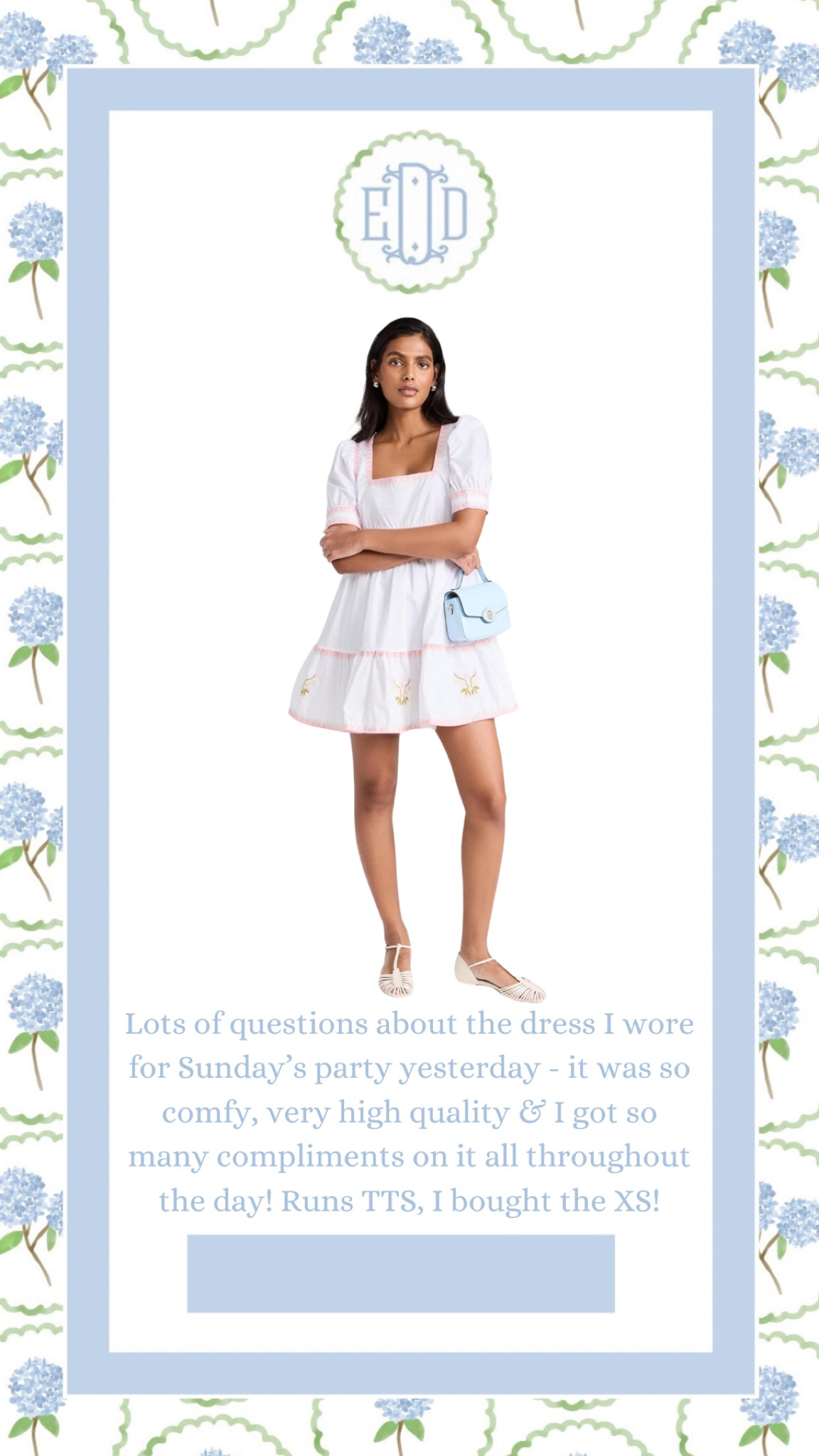 The sweetest summer dress! Love the embroidery on it, very high quality, runs true to size, wearing the XS! 
#summerdress #partydress #petite

#LTKSaleAlert #LTKFindsUnder100 #LTKStyleTip