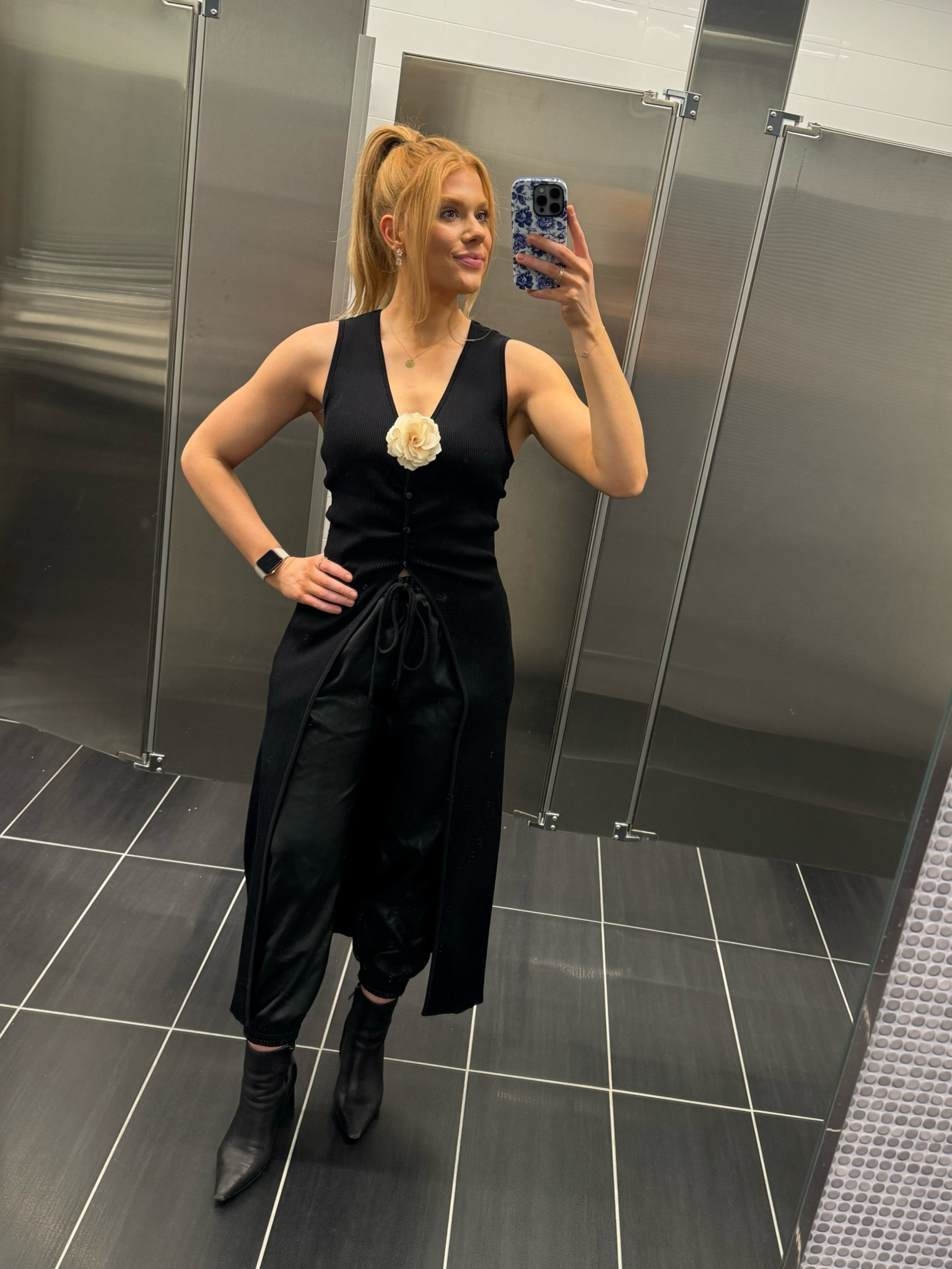 All black is always so sleek! Long tank sweater and leather joggers!

#LTKSeasonal #LTKWorkwear #LTKStyleTip