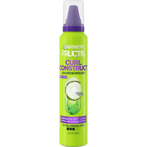 Garnier Fructis Style Curl Construct Creation Mousse, 6.8 Oz, 1 Count (Packaging May Vary) | Amazon (US)