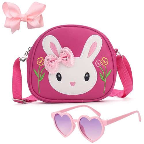 LJCTULY Toddler Purse-Small kids purses, Hot Pink Little Girl Handbag, Cute Bunny Purse, Messenger Shoulder Handbag, Kids Crossbody Bag-Birthday, New Year's Gifts for Girls Age 6-8 | Amazon (US)
