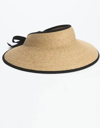 Mita Packable Raffia Visor | Nordstrom