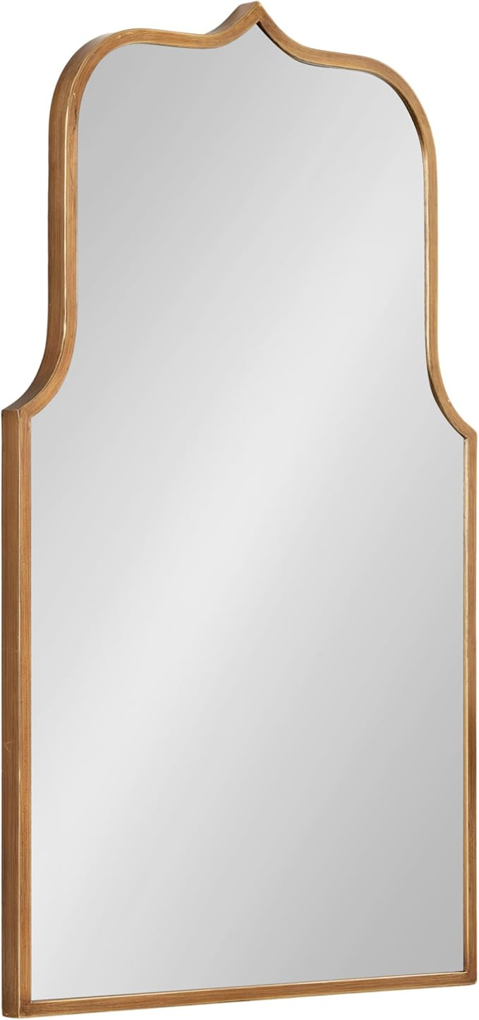 Kate and Laurel Gezella Glam Scalloped Arched Wall Mirror; 22 x 36; Antique Gold; Stunning Glamor... | Amazon (US)