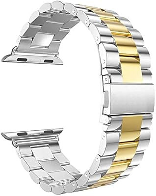 Seinit Stainless Steel Replacement Strap Watch Band Compatible with Apple Watch Series 4 (40mm) S... | Amazon (US)