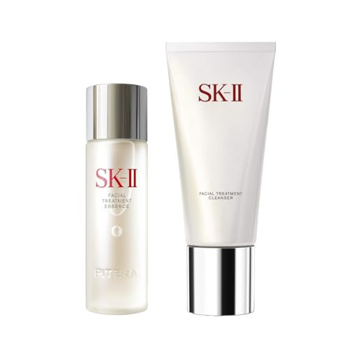 SK-II Essence & Cleanser Duo - Anti-Aging Facial Treatment Essence Visibly Improves Firmness & Dark Spots (2.5 oz) & Gentle Foaming Cleanser Improves Radiance & Removes Impurities (3.6 oz) | Amazon (US)