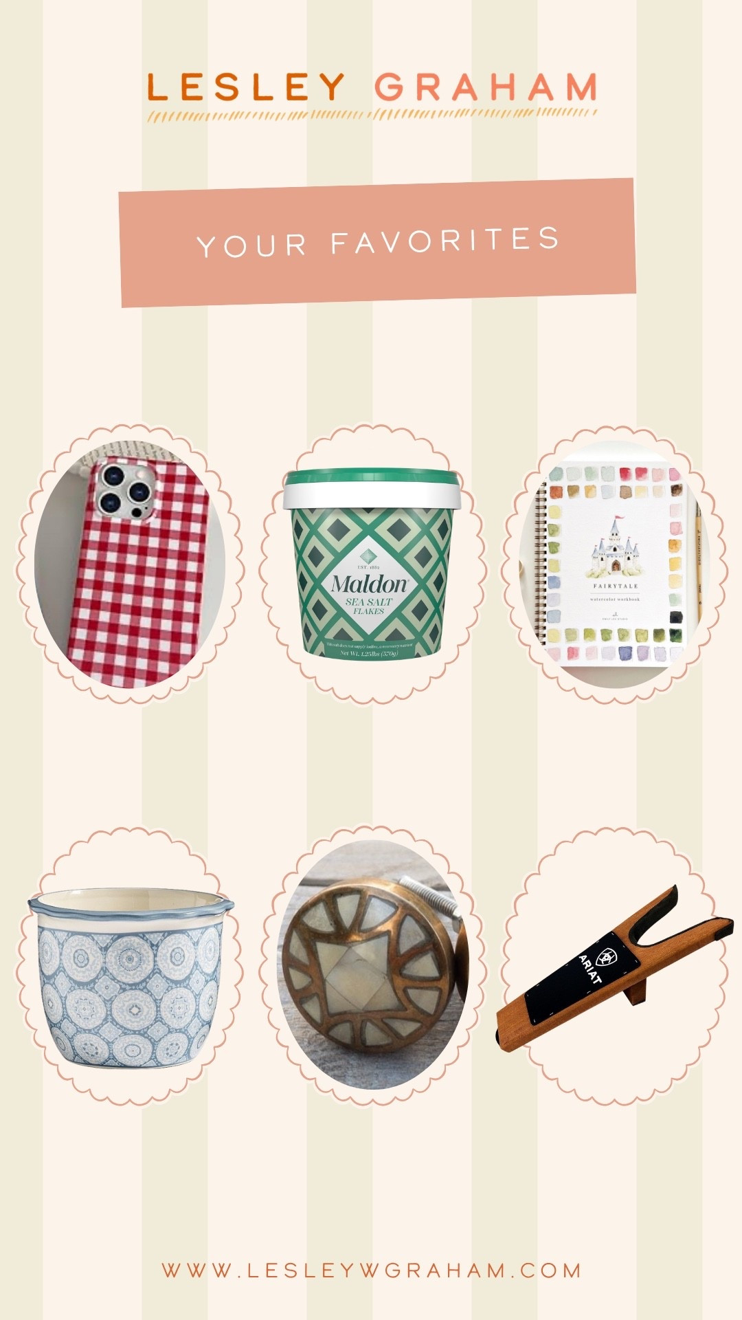 Gingham phone case, the best salt, fairytale watercolor book, blue and white pottery, our bathroom mother of pearl knobs, a boot jack - the coolest!

#LTKdayinmylife #LTKmorningroutine #LTKHome