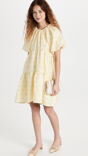 Floral Jacquard Tiered Dress | Shopbop