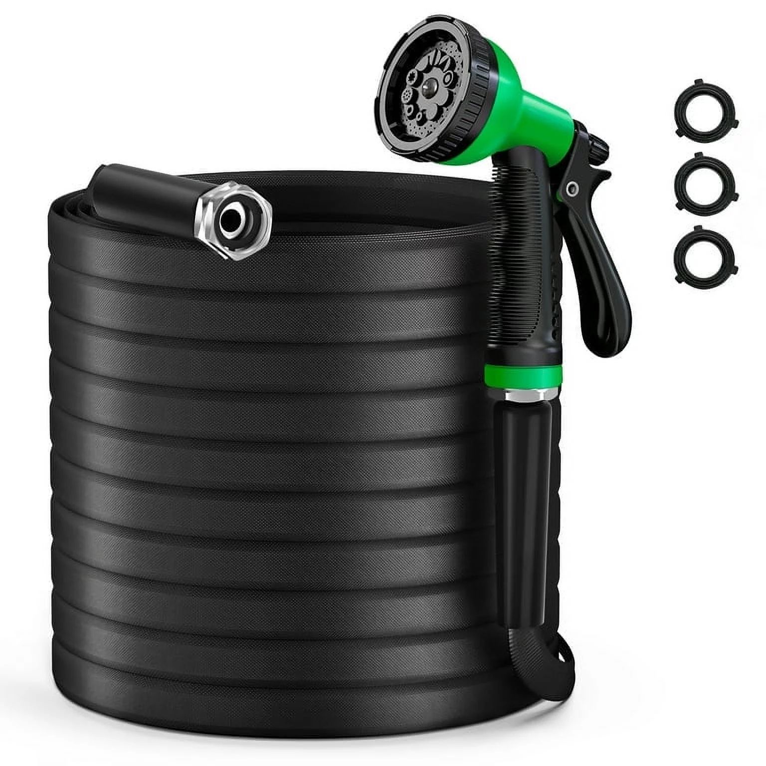 water hose 100ft, no kink garden hose with heavy duty, Flexible Lightweight kink-free with 10 Fun... | Walmart (US)