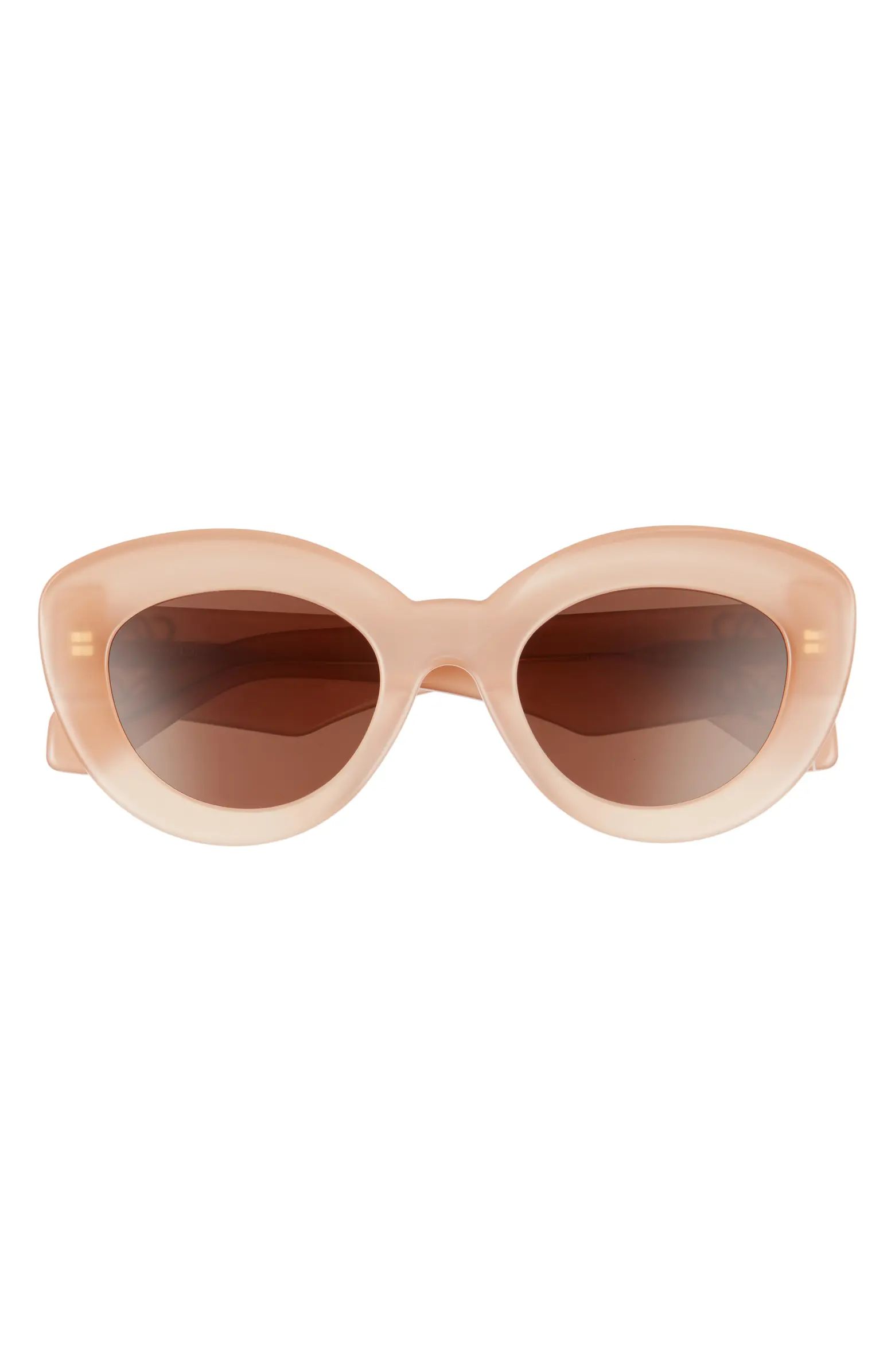 50mm Tinted Round Sunglasses | Nordstrom