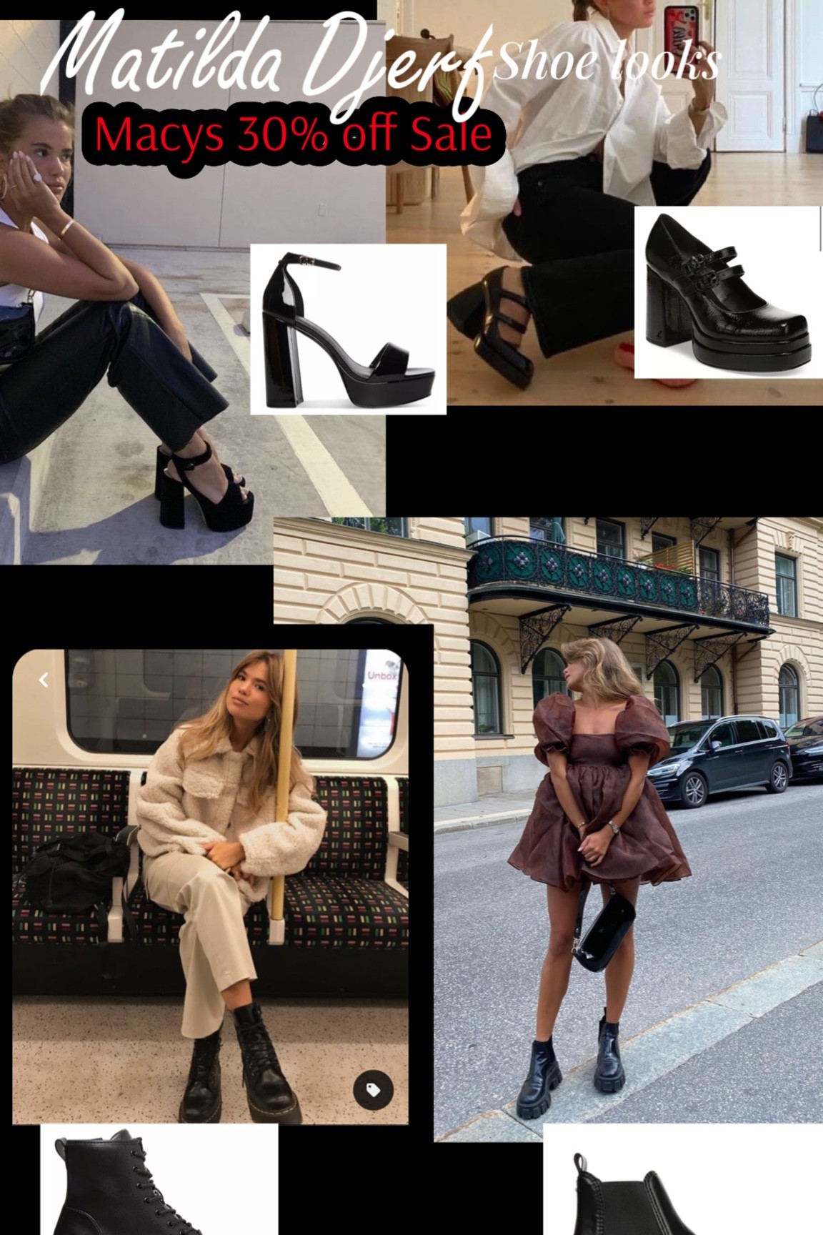 Matilda Djerf shoe lookalikes I found in the Macys 30% off sale!! I own the ankle boots and they are literally so similar! So cute. An icon! 

#LTKCyberweek #LTKshoecrush #LTKsalealert