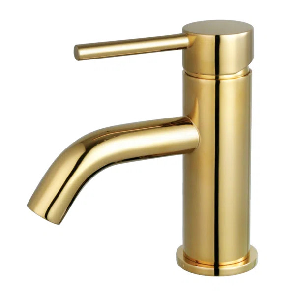 Polished Brass Single Hole Faucet Single-handle Bathroom Faucet with Drain Assembly (Part number:... | Wayfair Professional