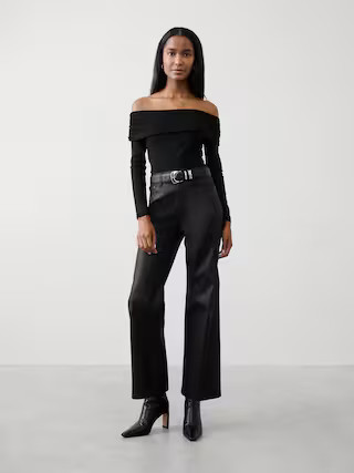 Off-Shoulder Mesh Top | Banana Republic Factory