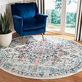 SAFAVIEH Madison Collection MAD473B Boho Chic Medallion Distressed Non-Shedding Dining Room Entryway | Amazon (US)