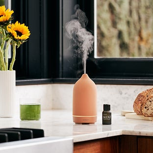 Vitruvi Stone Essential Oil Diffuser Terracotta | The Container Store