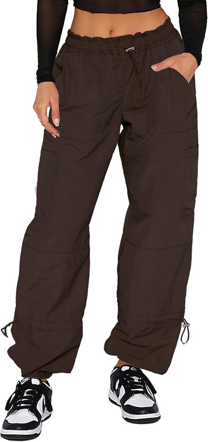 DISCIPBUSH Cargo Pants Women Baggy Parachute Pants Women | Amazon (US)
