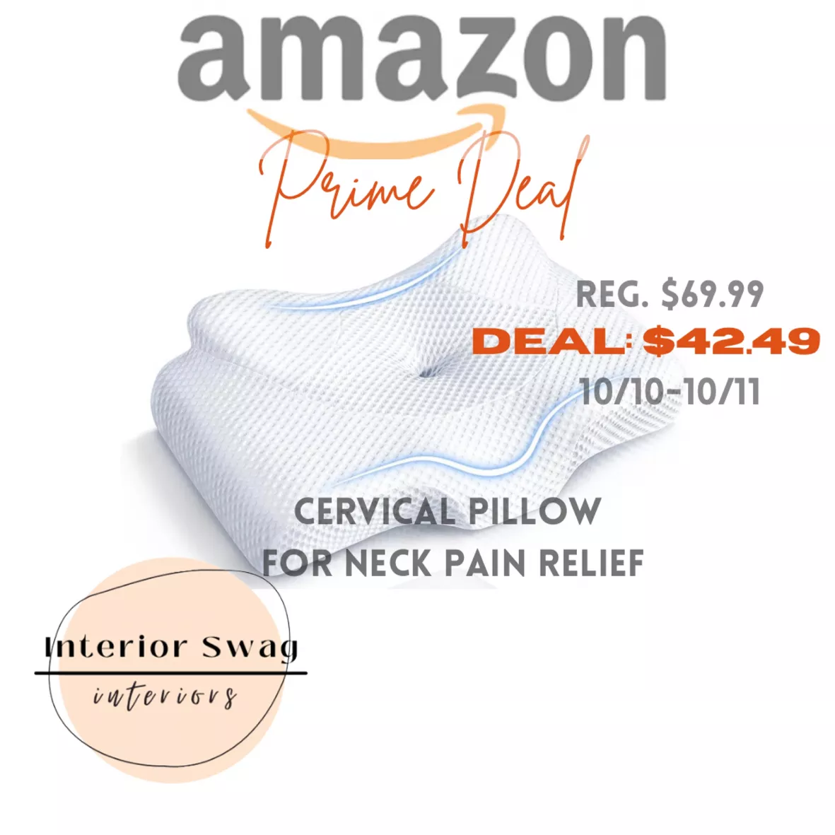 Osteo Cervical Pillow for Neck Pain Relief, Hollow Design Odorless