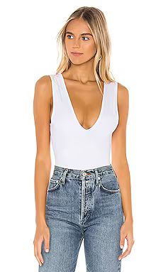 Free People Keep It Sleek Bodysuit in White from Revolve.com | Revolve Clothing (Global)
