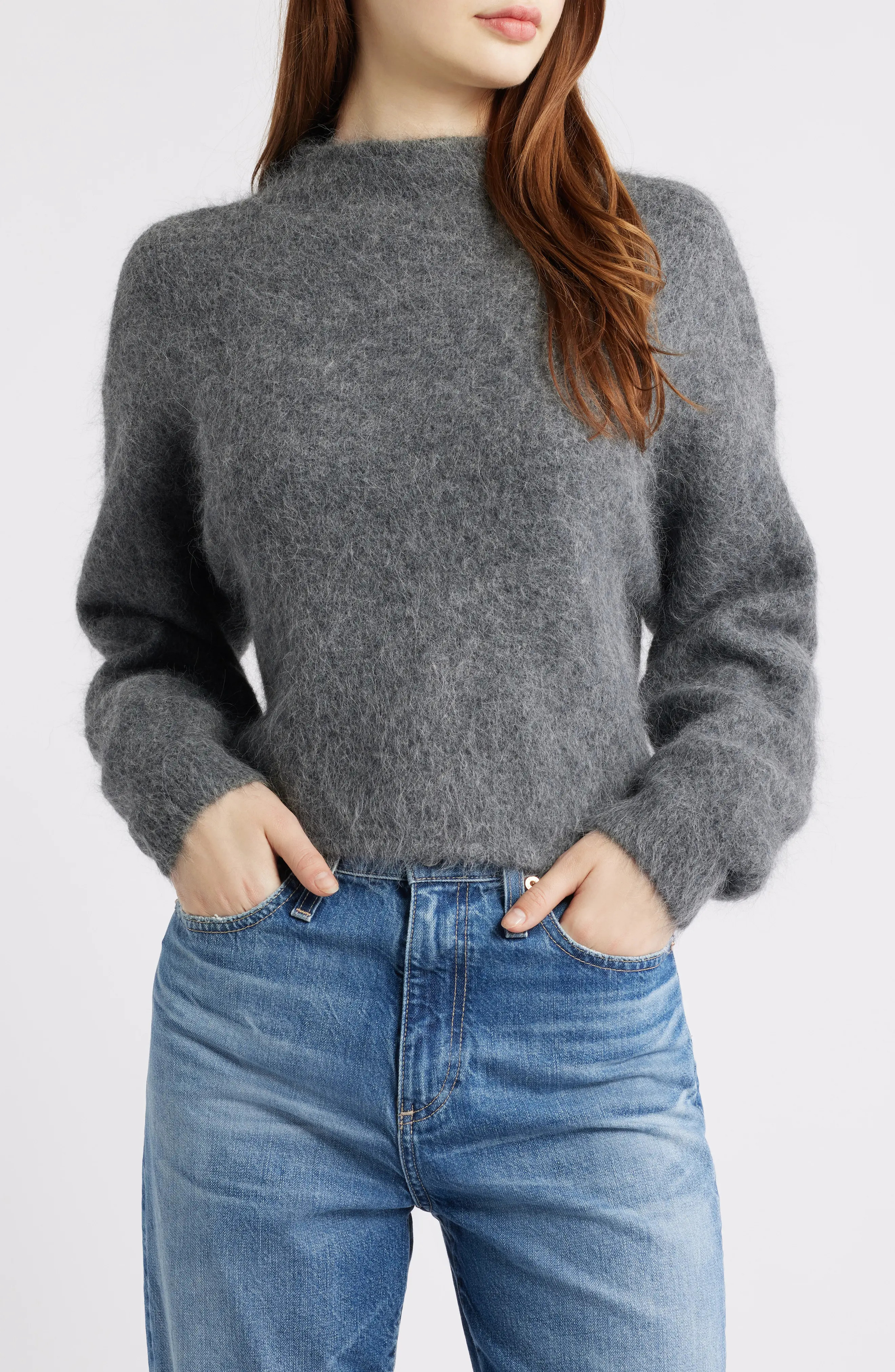 Suri Alpaca Blend Funnel Neck Sweater (Women) | Nordstrom | Nordstrom