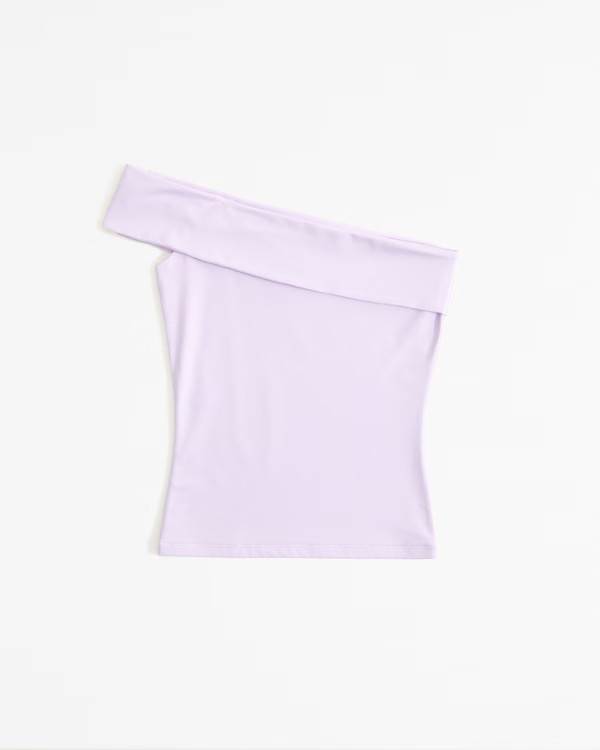 Asymmetrical Cotton-Modal Top | Abercrombie & Fitch (US)