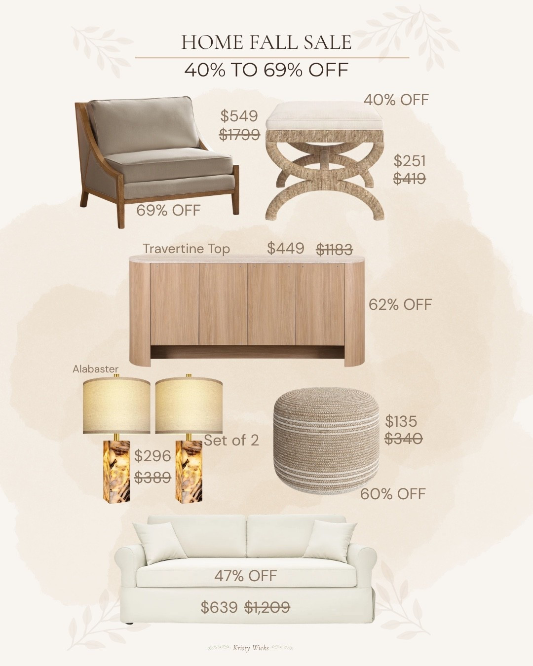 Home Fall Sale! 
40% - 69% Off!

#LTKSaleAlert #LTKHome