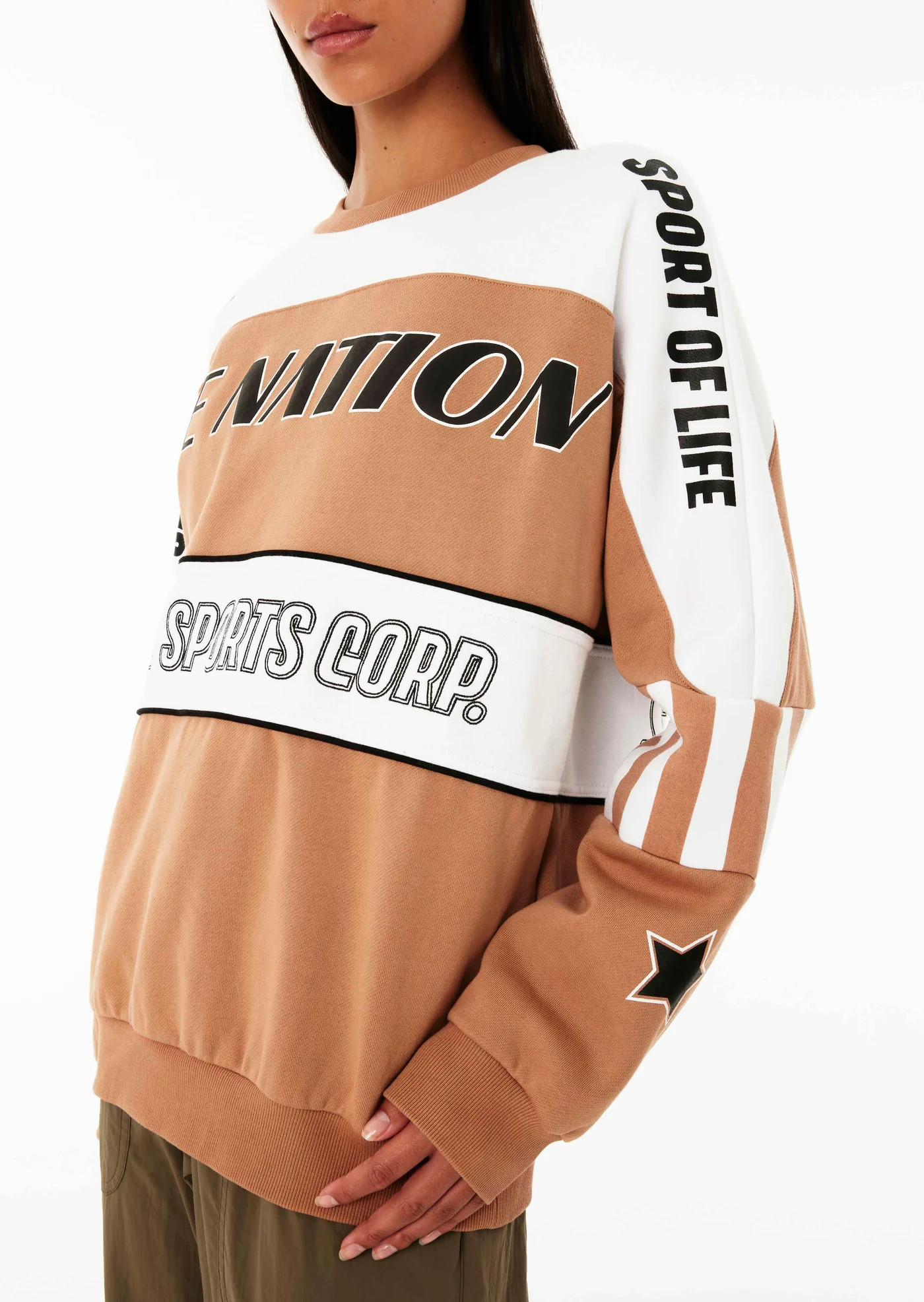 Track Record Sweat | Camel | P.E Nation | P.E Nation US