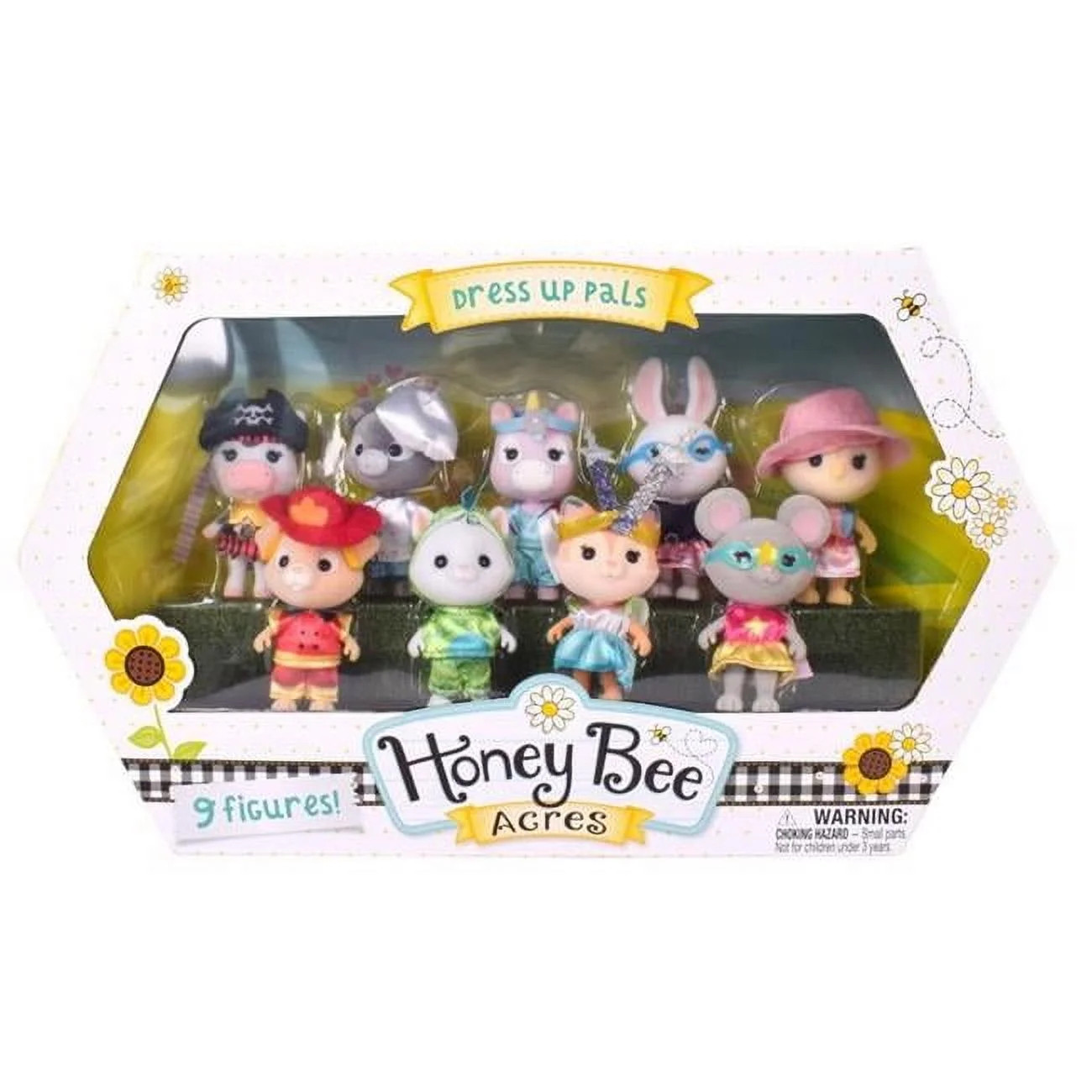 Honey Bee Acres Dress-up Pals, 9-2.25" Tall Mini Figures, Dollhouse Accessories, Children Ages 3+... | Walmart (US)