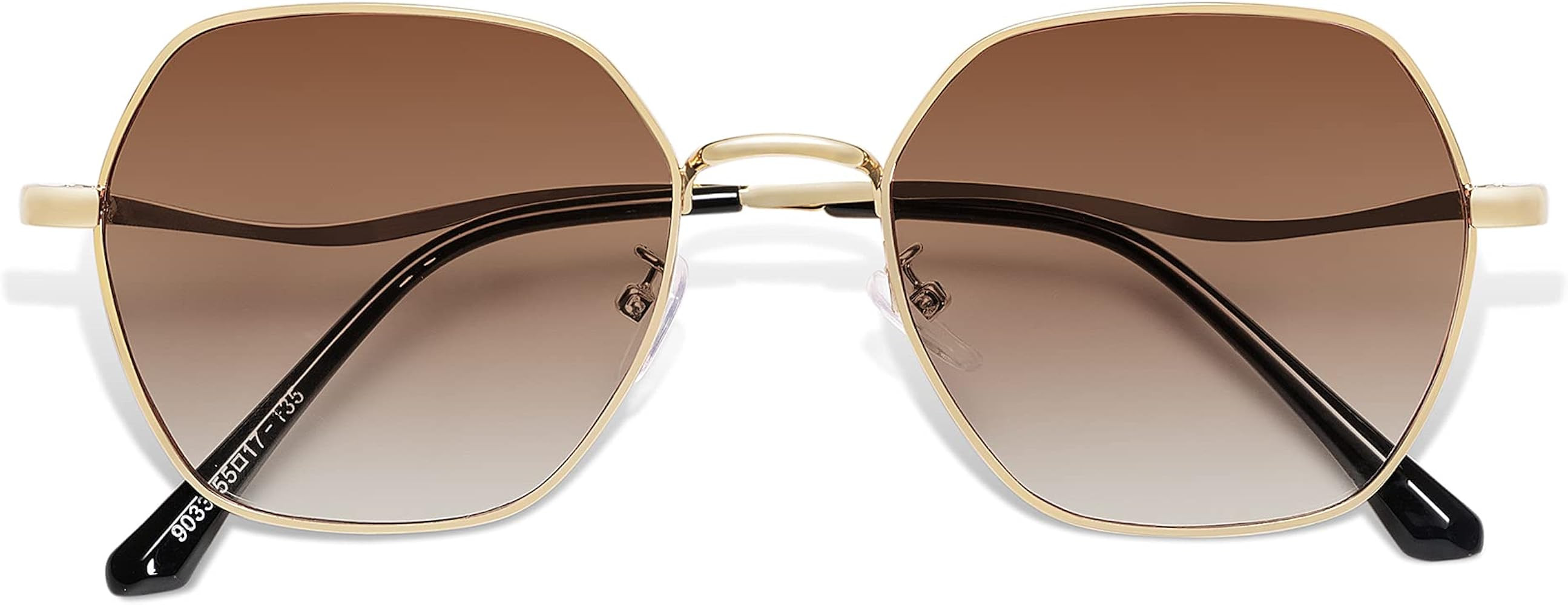 SOJOS Retro Hexagon Square Polarized Sunglasses for Women Men Vintage Hexagonal Polygon Shades SJ... | Amazon (US)