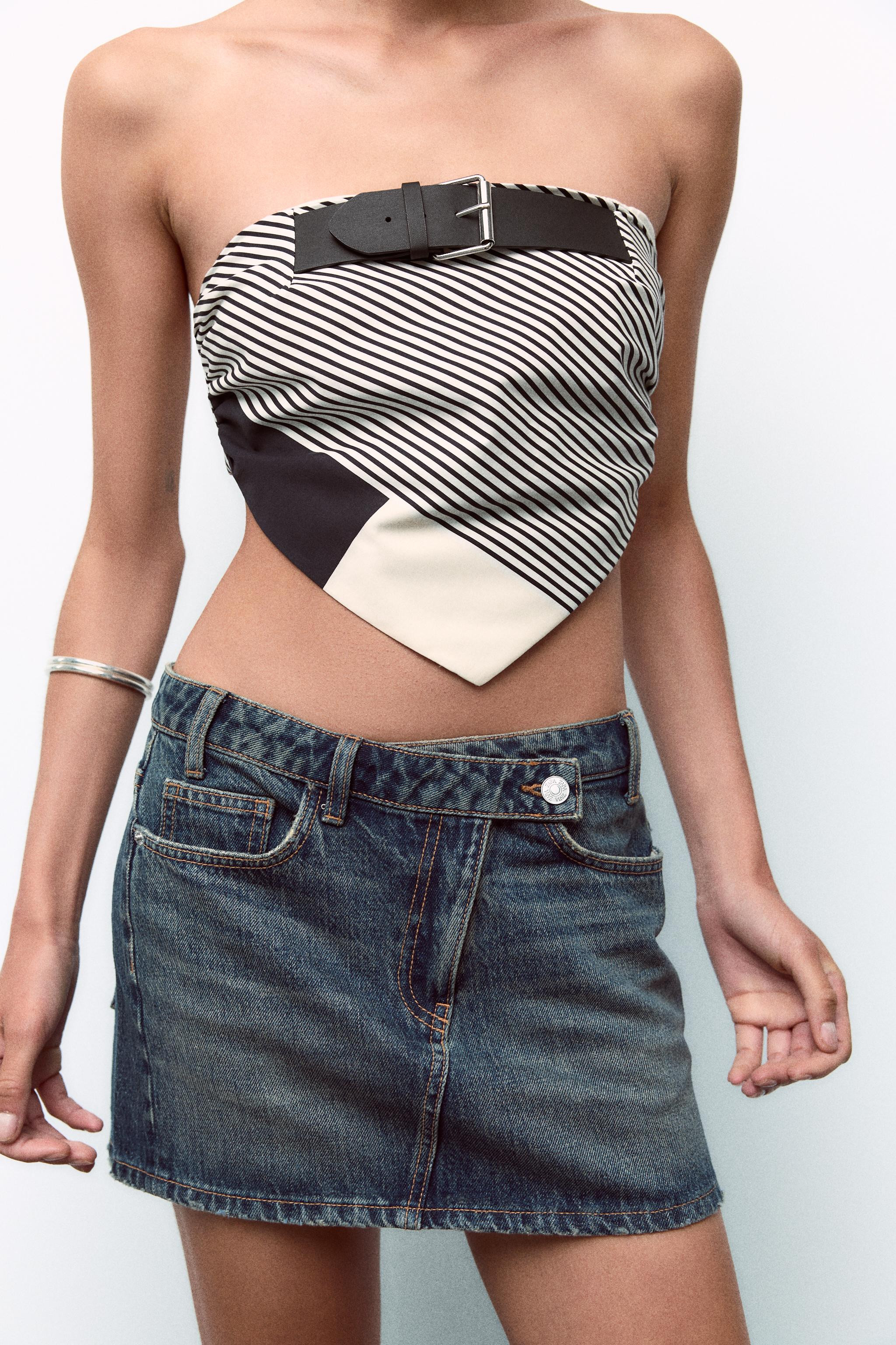 TRF DENIM MINI SKIRT | Zara US