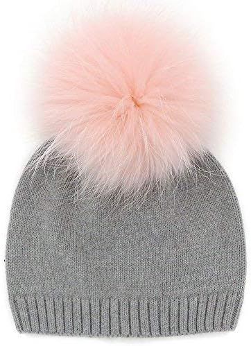 GZHilovingL 6-36 Month Kids Knit Pom Beanie Hat Baby Spring Cotton Crochet Bonnet | Amazon (US)