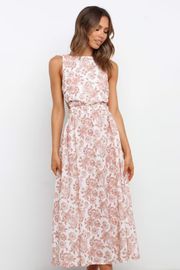 Esther Dress - Tan Floral | Petal & Pup (AU)