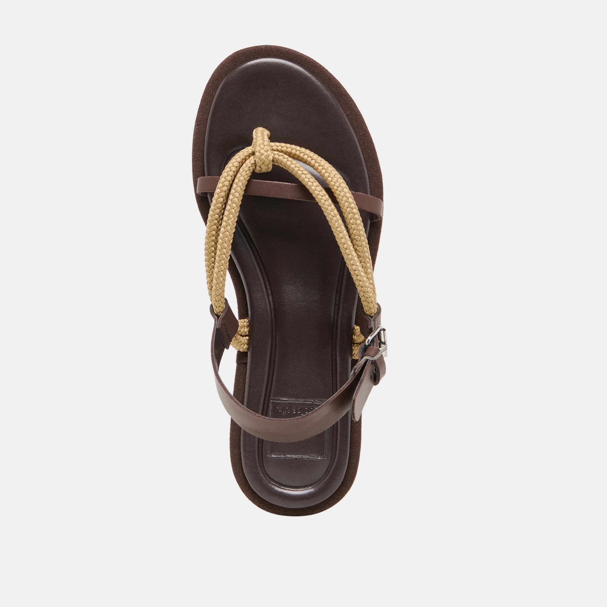 Reed Sandals Dk Brown Leather | DolceVita.com