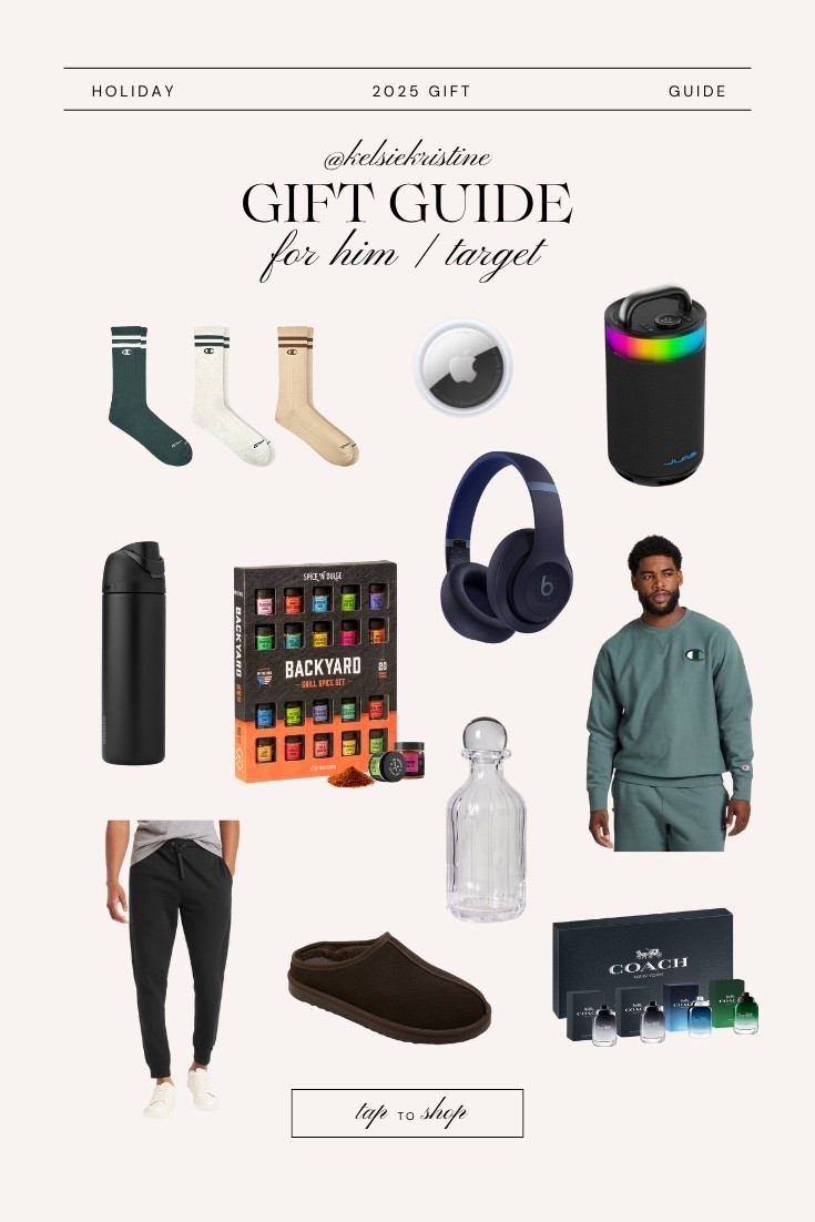 Men’s holiday gift guide from Target / affordable gift options for men (husband, dad, brother) From fashion to electronics to grilling, there’s a find for everyone! 

Socks / men’s loungewear / beats headphones / AirTag / grill spice kit / decanter / men’s slippers / men’s fragrance 

#LTKMens #LTKHoliday #LTKGiftGuide