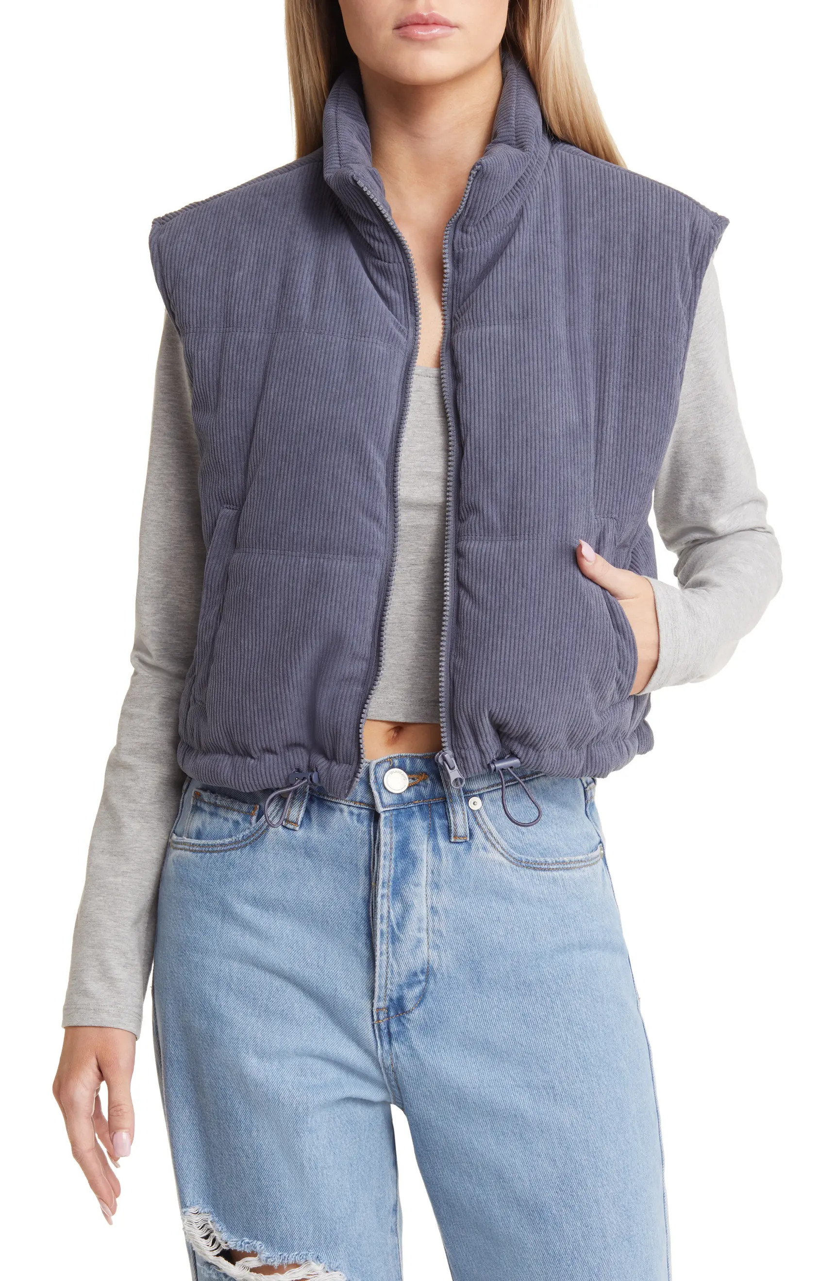 Crop Corduroy Vest | Nordstrom