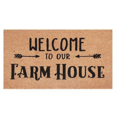 Style Selections 1/2-ft x 2-1/4-ft Multi Indoor Welcome Door Mat Lowes.com | Lowe's