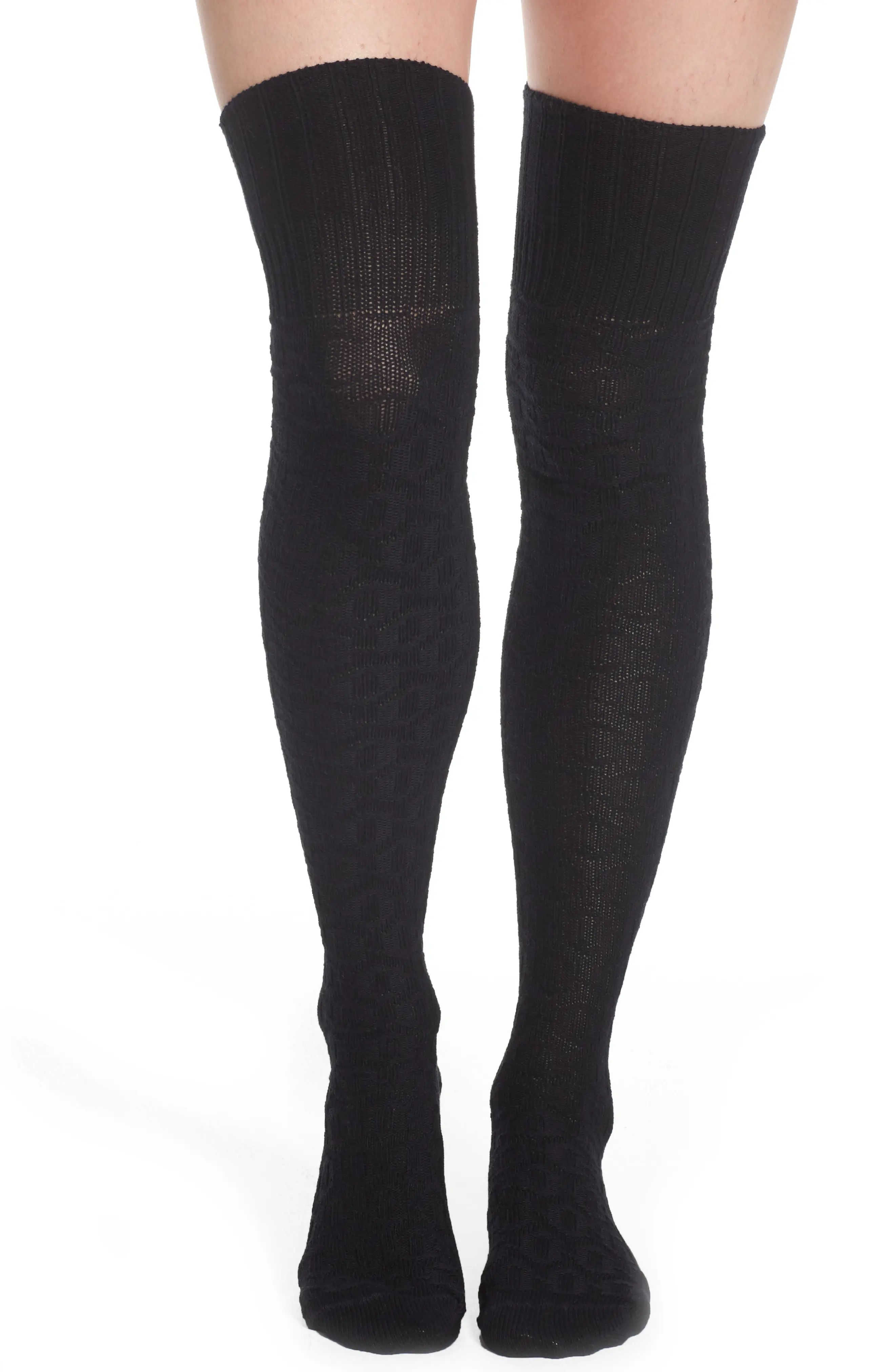 Textured Knit over the Knee Socks | Nordstrom