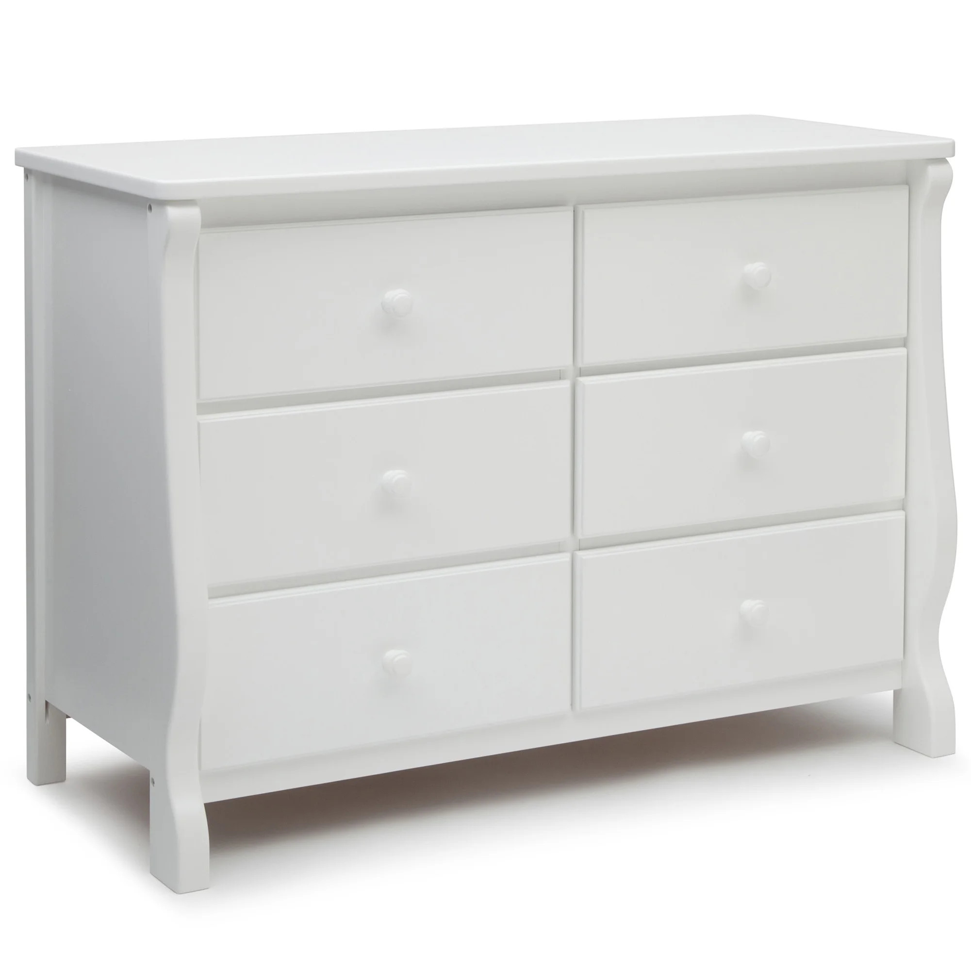 Delta Children 6 Drawer Dresser, White - Walmart.com | Walmart (US)
