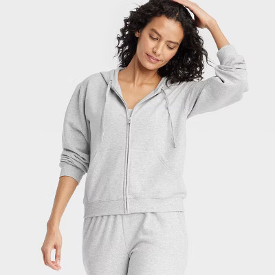 Women's Fleece Zip-Up Sweatshirt - Auden™ | Target