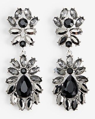 Crystal Teardrop Chandelier Earrings | Express