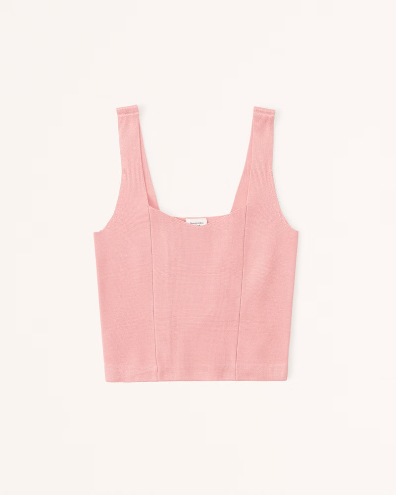 Elevated Knit Soft V-Neck Tank | Abercrombie & Fitch (US)