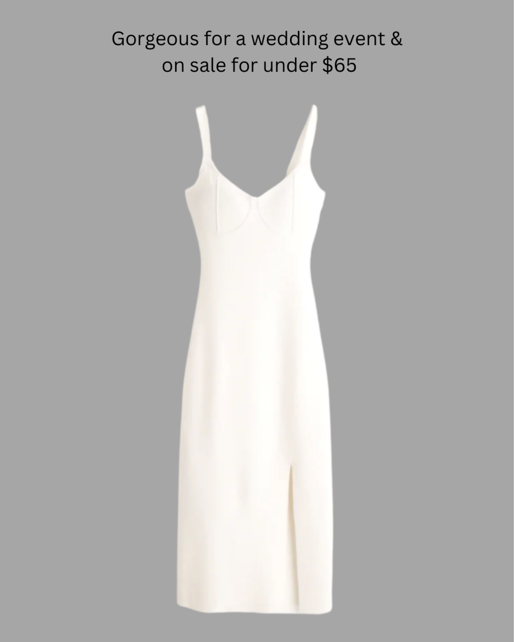 Gorgeous dress from Abercrombie on sale for under $65! Perfect for your wedding events! 

#LTKwedding #LTKsalealert #LTKunder100