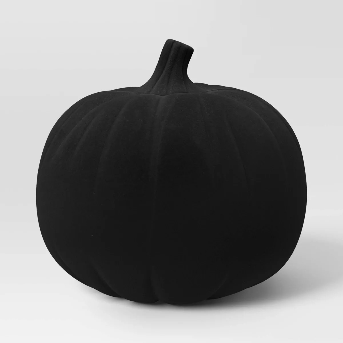 7" Plastic Flocked Pumpkin Halloween Decorative Figurine Black - Hyde & EEK! Boutique™ | Target