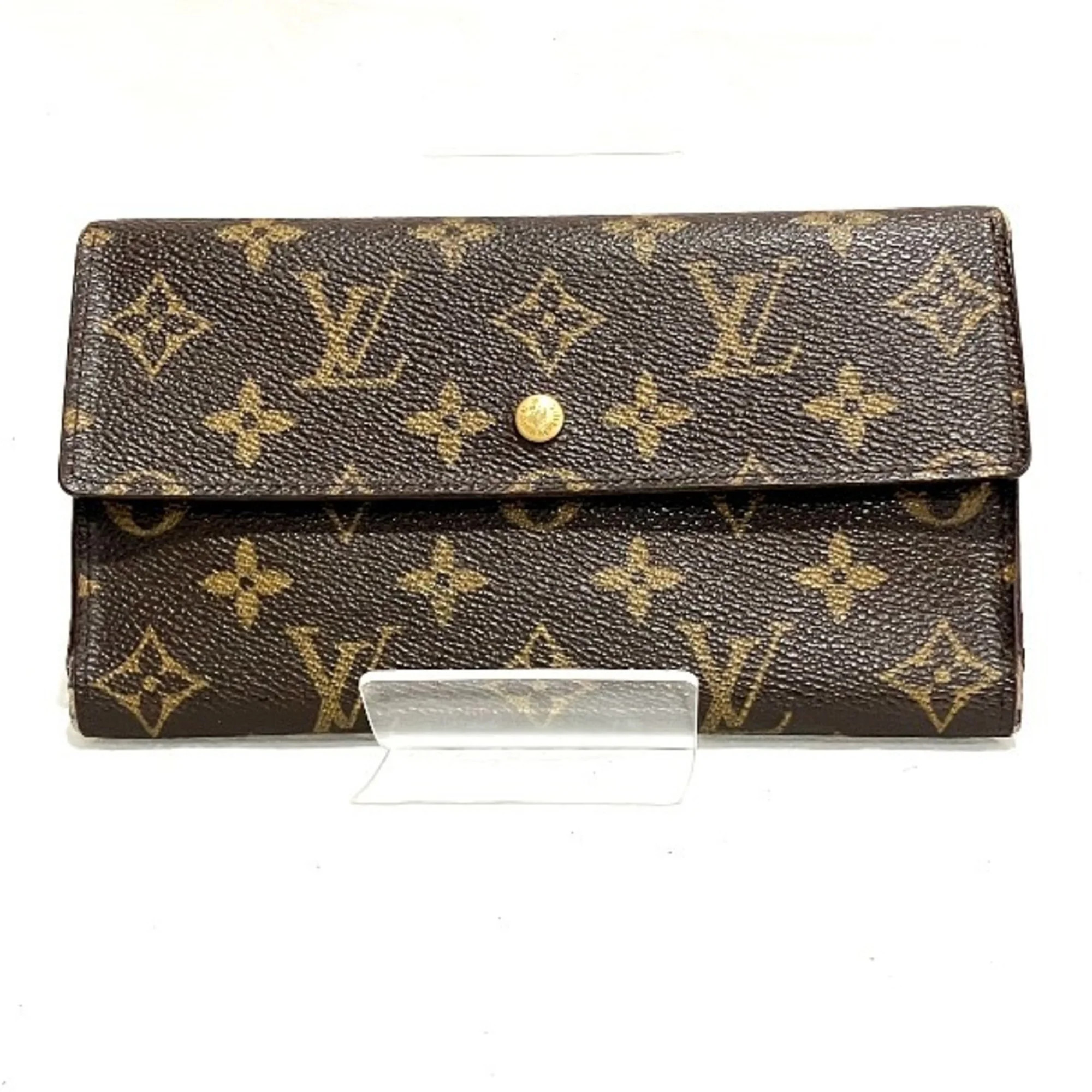 Pre-Owned Louis Vuitton Monogram Portefeuille International M61217 Trifold Wallet Long Women's (G... | Walmart (US)