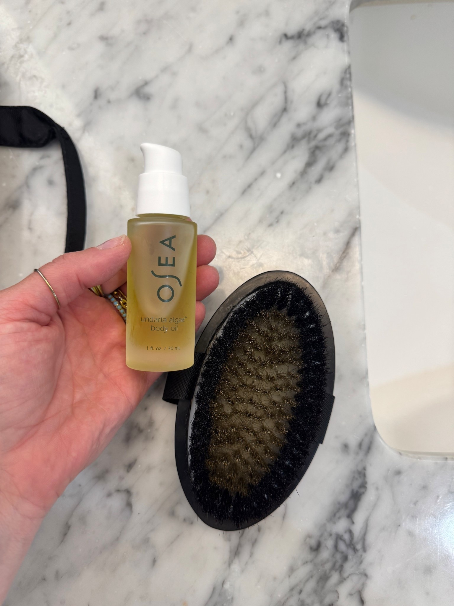 Always in my travel bag @OSEA Malibu body oil and dry brush 

#LTKmorningroutine #LTKdayinmylife