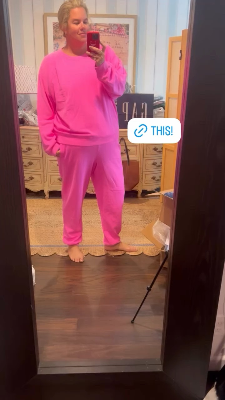 Pink lounge set 🩷

#LTKootd #LTKSeasonal