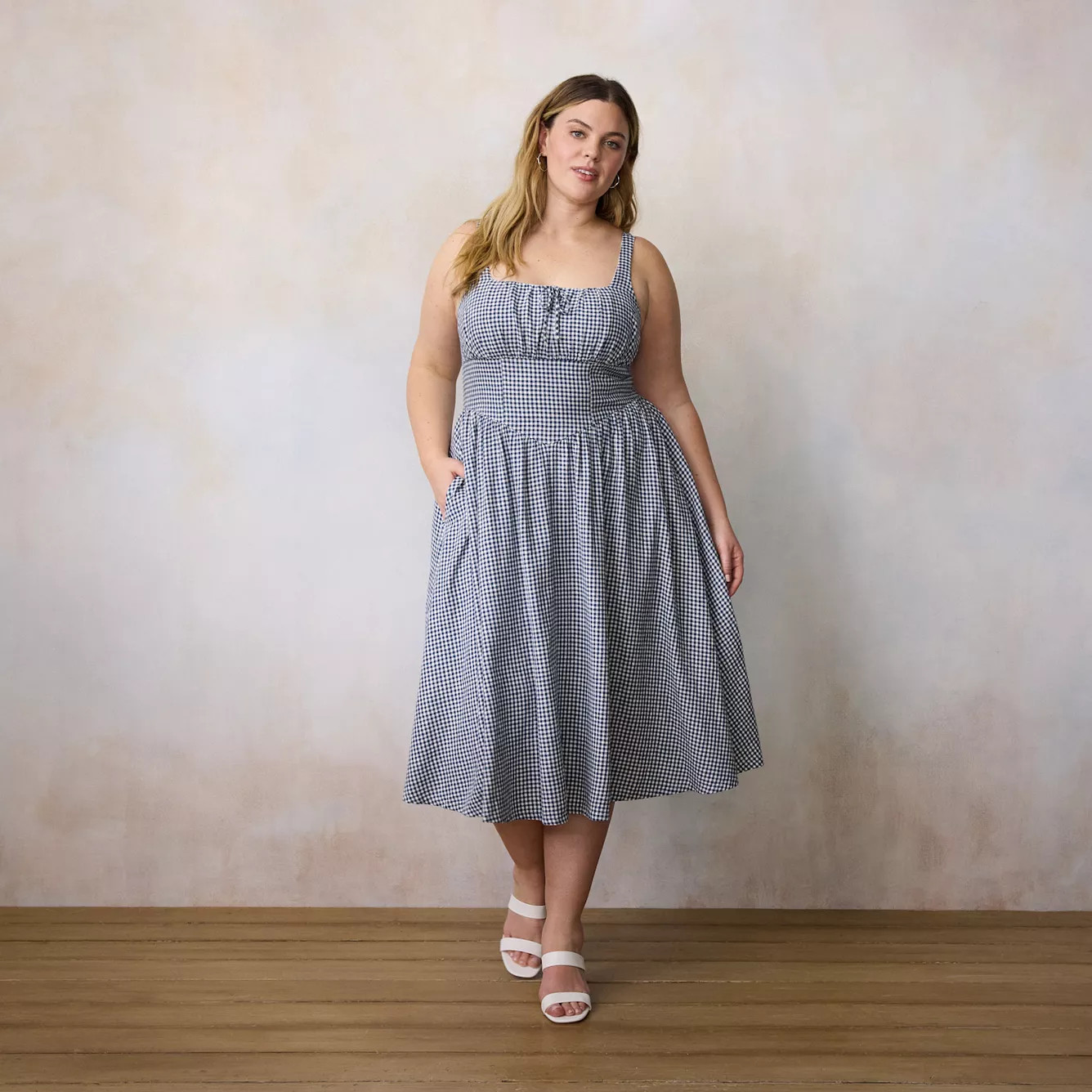 Plus Size LC Lauren Conrad Sleeveless Floral Midi Dress | Kohl's