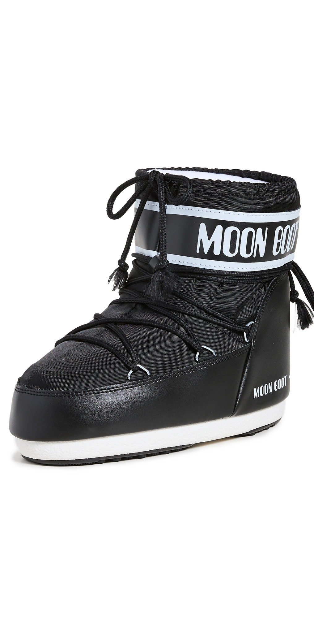 Moon Boot Icon Low Nylon Boots Black 36/38 | Shopbop