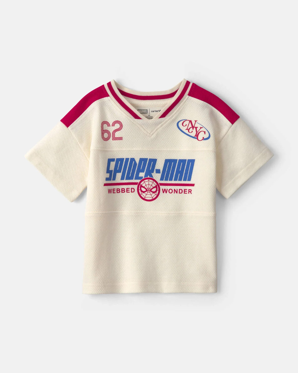 Toddler Boy ©Marvel Spider-Man Short-Sleeve Jersey - Cream | Carter's Inc