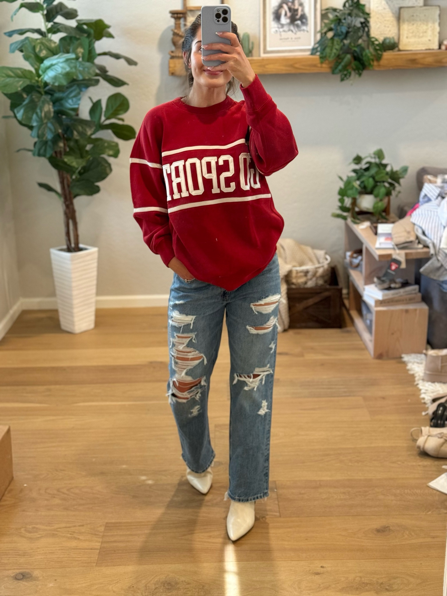 Top - M for an oversized fit!! Perfect for football szn! 

#LTKSaleAlert #LTKStyleTip #LTKFallSale