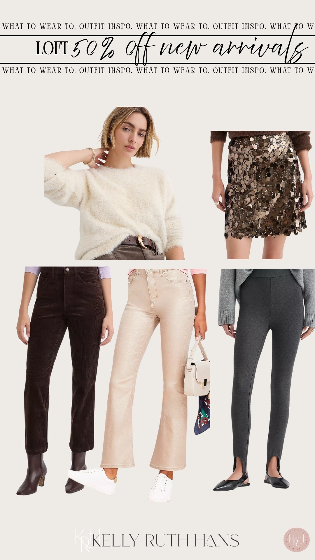 Loft outfit idea from work to dinner 